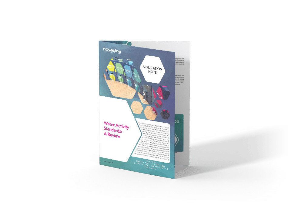 Novasina Application Note - Water activity standards: A review - Mockup Image