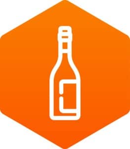 Glass bottle icon